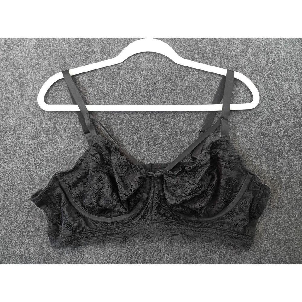 Torrid Curve Black Lace Full Coverage Bra 44ddd